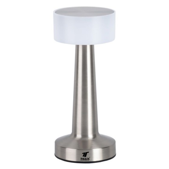 thulos lampara inalambrica led thulos th   oa4010 color plateado