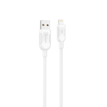 qcharx international cable qcharx athens usb a lightning 3a   1 m   pvc blanco