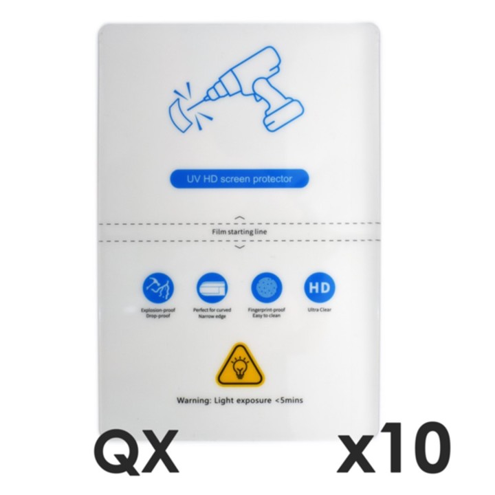 qcharx international laminas de fijacion qcharx hidrogel hd qx hibrida mediante ultravioleta uv pack