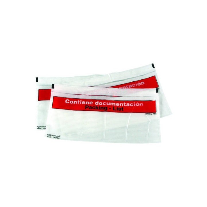 varios caja de 500 sobres packing list a4/c4 310x230 mm texto impreso s1749 f