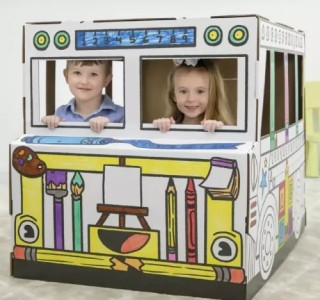 bankers box casita de carton pintar y jugar bankers box 100130976