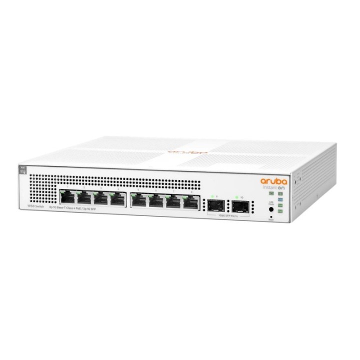 hpe nw ion 1930 8xgbe poe 2sfp 124w switch