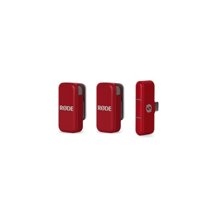 microfono rode wireless micro c red usb c 21h battery gainassist 21dba 73db
