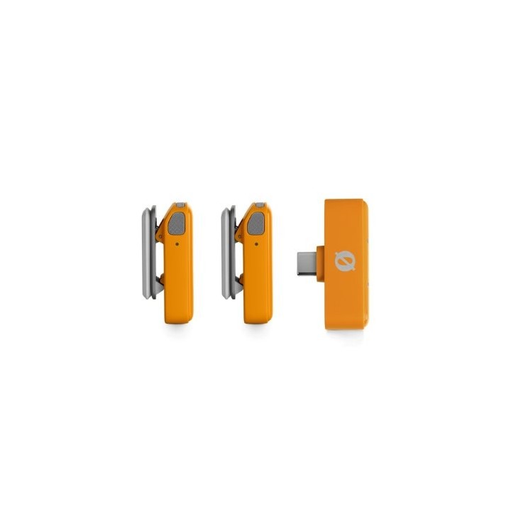 microfono rode wireless micro c orange usb c 21h battery gainassist 21dba 73db