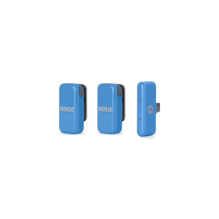 microfono rode wireless micro c blue usb c 21h battery gainassist 21dba 73db