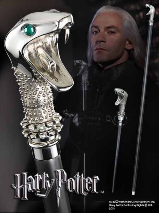 the noble collection replica the noble collection harry potter lucius malfoy baston con varita ocult