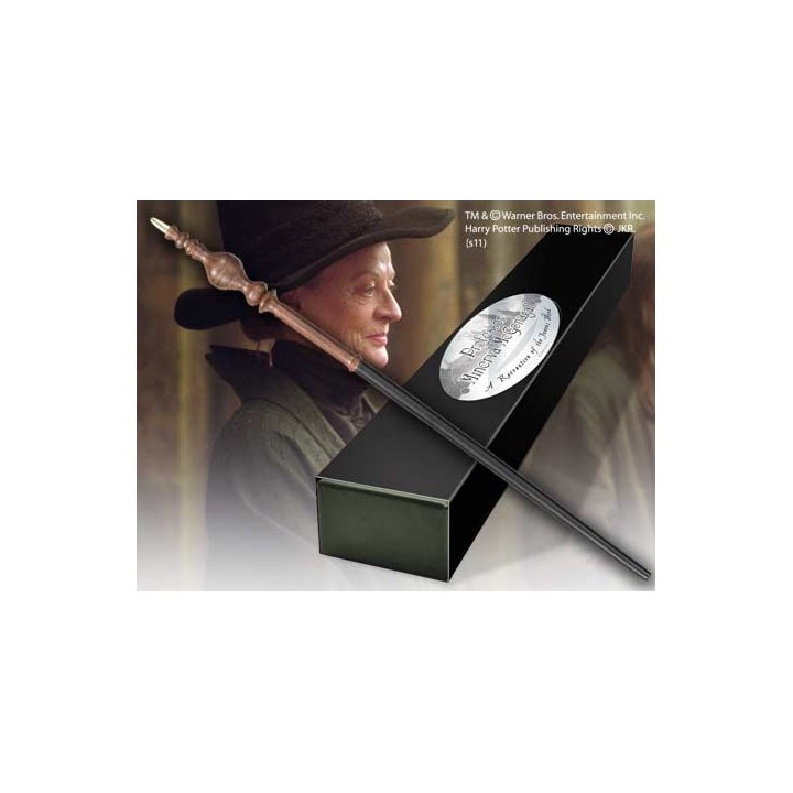 the noble collection replica the noble collection harry potter minerva mcgonagall varita con caja y