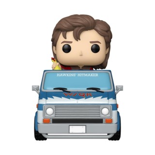 funko funko pop tv stranger things steve harrington con squawk van