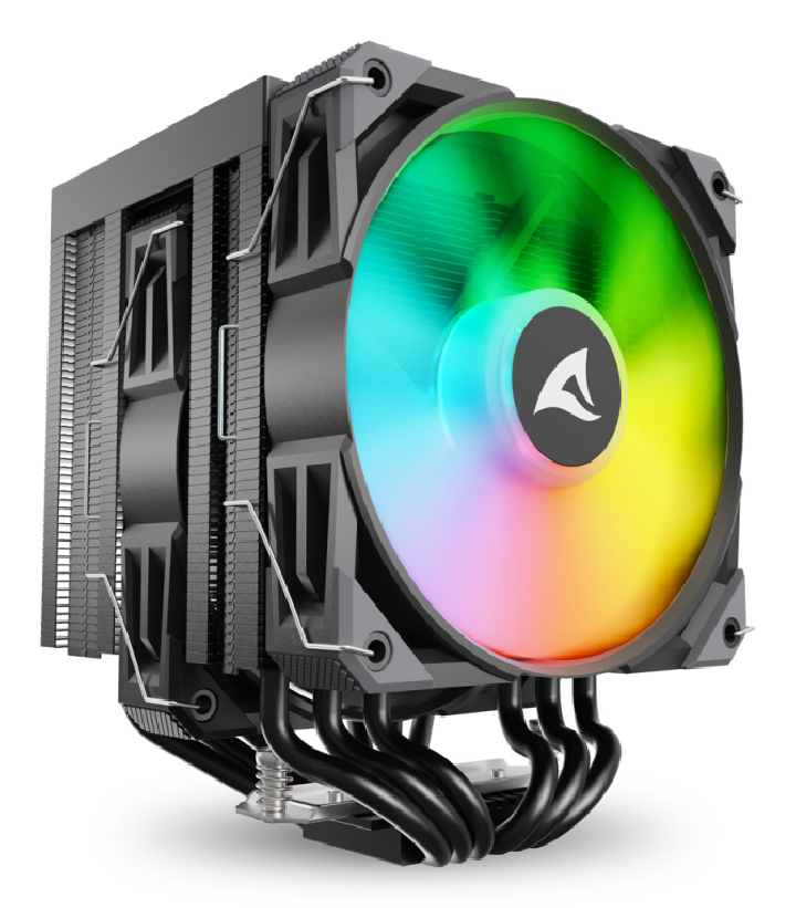 ventilador cpu sharkoon a60 rgb 120mm negro