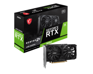 msi msi ventus geforce rtx 3050 2x e 6g oc nvidia 6 gb gddr6