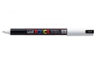 posca marcador posca pc 1mr 0,7mm blanco uni ball 289702000  pack  6 unidades