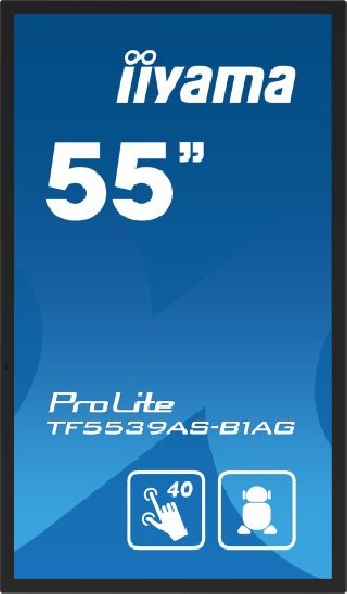iiyama monitor iiyama 55  tactil / android 11 / 500cd / ram 4gb / rom 32gb / 8ms / uso 24/7 / modo k