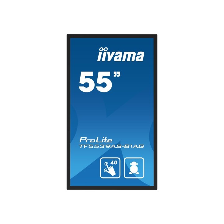 iiyama monitor iiyama 55  tactil / android 11 / 500cd / ram 4gb / rom 32gb / 8ms / uso 24/7 / modo k