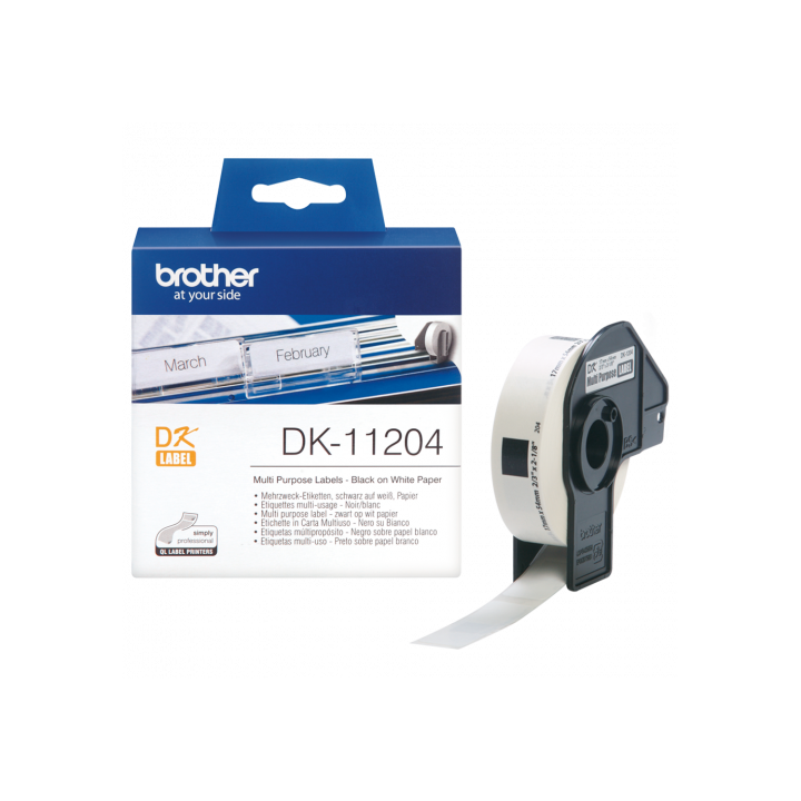 brother  brother etiquetas precortadas multiproposito  papel termico