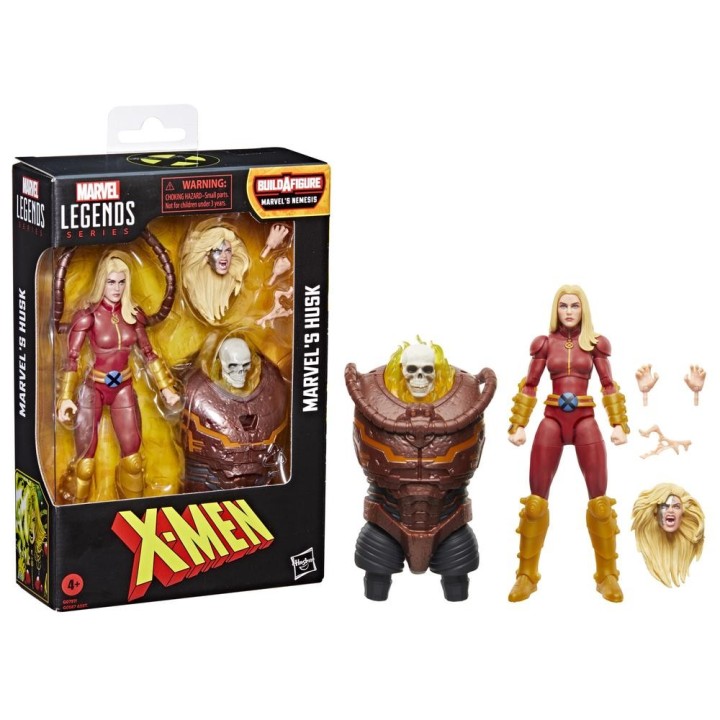 hasbro figura hasbro marvel legends series build a figure marvels nemesis x   men marvels husk