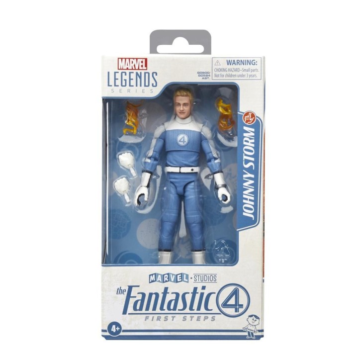 hasbro figura hasbro marvel legends series los 4 fantasticos  primeros pasos johnny storm