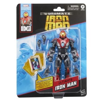 hasbro figura hasbro marvel legends mini comics ultimate ironman