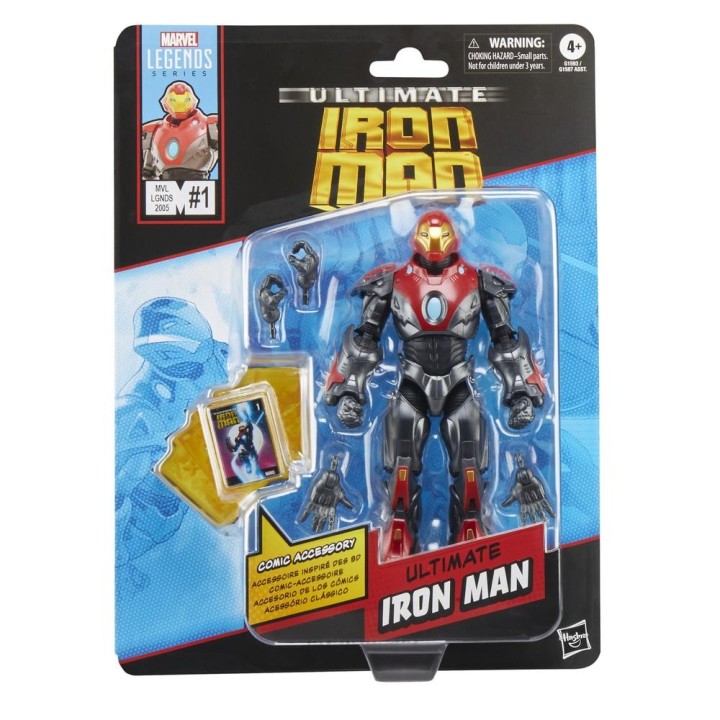 hasbro figura hasbro marvel legends mini comics ultimate ironman