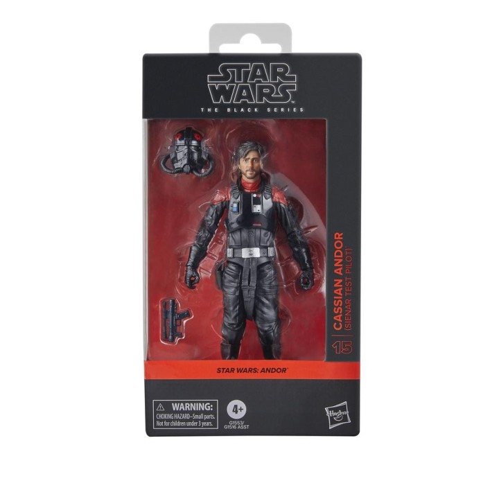 hasbro figura hasbro star wars the black series cassian andor  sienar test pilot