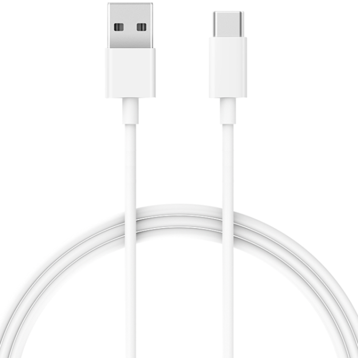 cable carga xiaomi mi usb c  blanco 1m