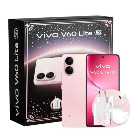 vivo v60 lite 5g 6.77 8gb 256gb pink bundle