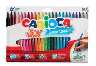 carioca estuche 24 rotuladores joy bolsa carton carioca 40532
