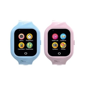 celly smartwatch kids 4g 2 correas azul y rosa