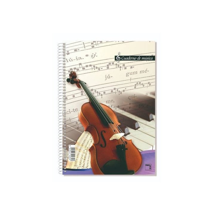 pacsa cuaderno blocks de musica 80 grs. folio  215x310mm.  20 hojas 16 pentagramas pacsa 18805  pack