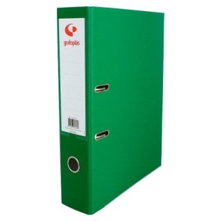 grafoplas archivador palanca 65 color verde a4 lomo ancho 290x320x75 grafoplas 17269520  pack  12 un