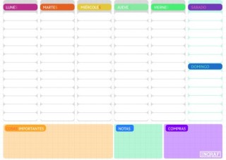 ingraf planificador semanal encolado a4 ingraf 350988