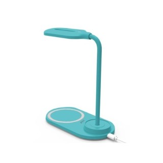 lampara led   base carga qi cool negro carga rapida 10 15w 220x160x85mm