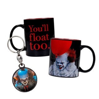 sd toys pennywise taza + regalo llavero metalico it