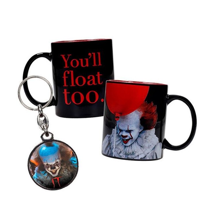 sd toys pennywise taza + regalo llavero metalico it