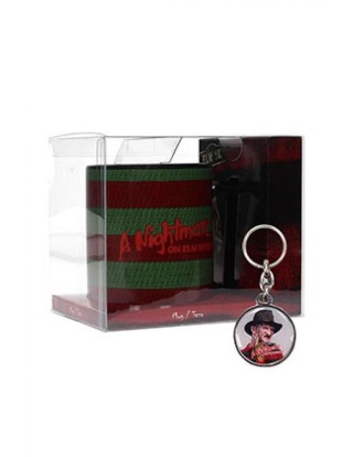 sd toys colores freddy taza + regalo llavero metalico pesadilla en elm street
