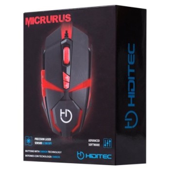 hiditec raton gaming micrurus 8100dpi
