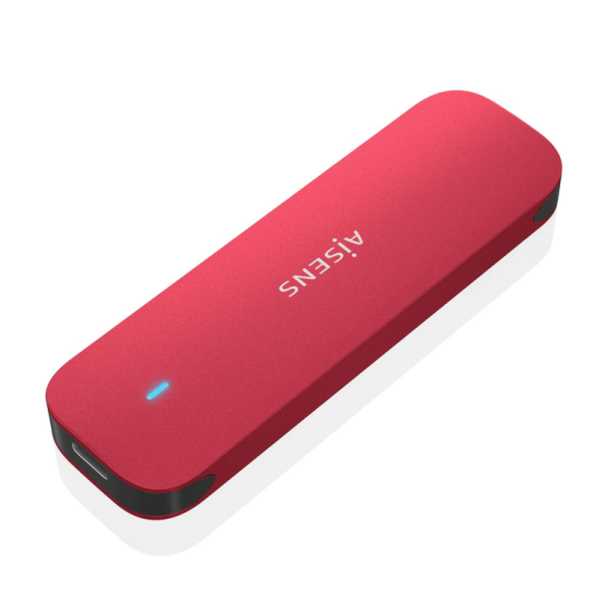 carcasa hdd aisens asm2 027red m.2 rojo