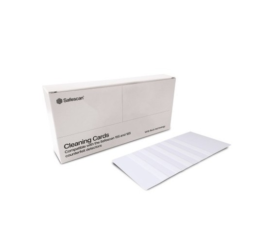 safescan pack con 10 juegos de tarjetas de limpieza para detectores de billetes falsos safescan 137