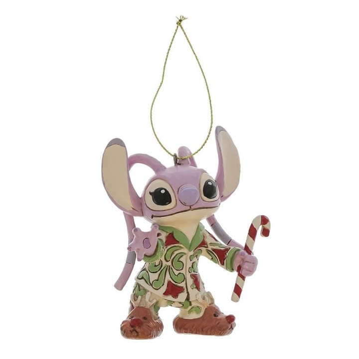 enesco adorno arbol de navidad enesco disney stitch    angel pijama navideno