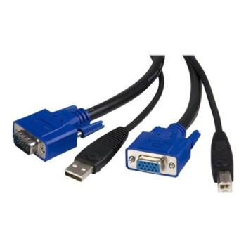 startechcom cable kvm 2 en 1 startech 1.8m