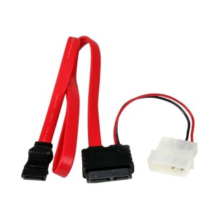 startechcom adaptador sata startech 0.5m   macho   hembra   rojo