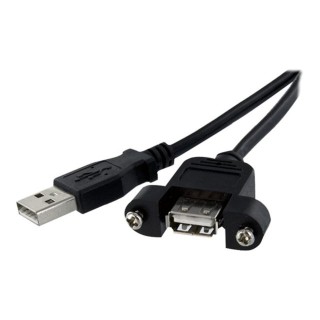 startechcom cable usb 2.0 startech 0.30m    macho   hembra    negro