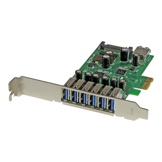 startechcom tarjeta pci express 2.0 startech 7x usb 3.0
