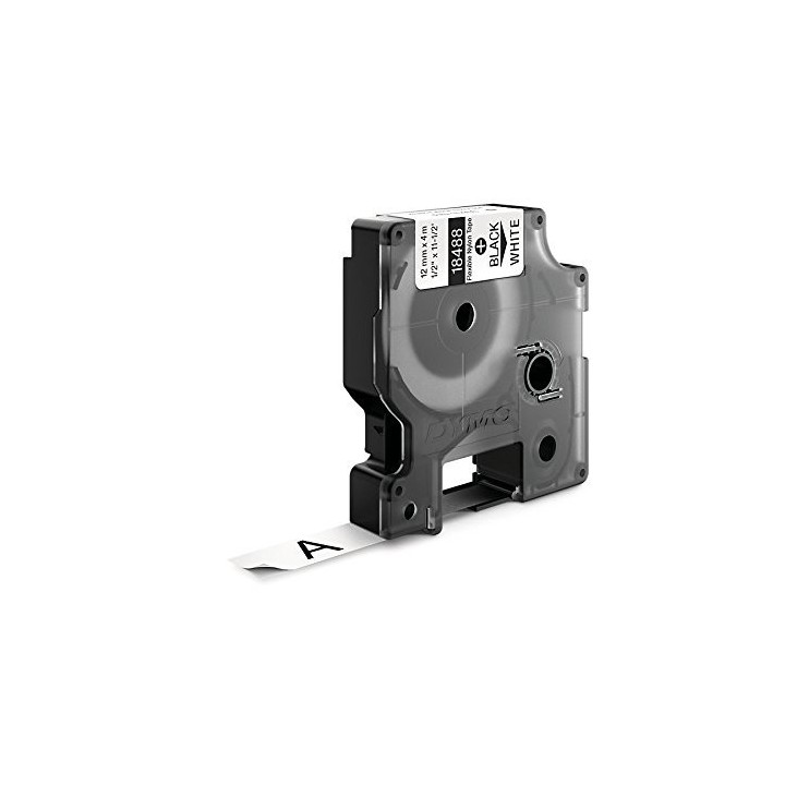 dymo cinta rotuladora rhinopro nylon flexible blanco 12mm.x3,5m dymo 18488