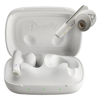 poly estuche de carga auriculares poly voyager free 60 uc inalambrico blanco