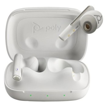 poly estuche de carga auriculares poly voyager free 60 uc inalambrico blanco