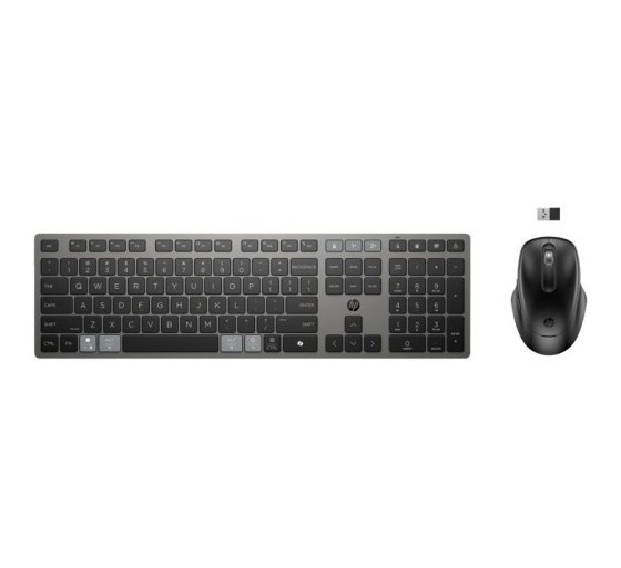 hp hp combinacion de teclado y raton inalambricos recargables multidispositivo 725