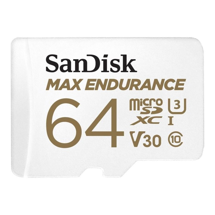 sandisk tarjeta memoria micro secure digital 64gb sandisk max endurance clase 10 uhs   i u3