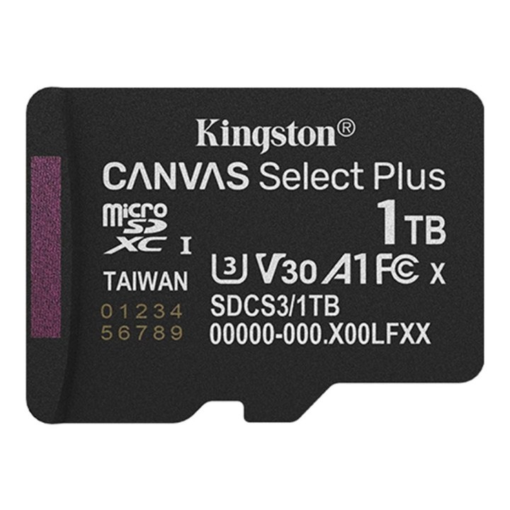 kingston tarjeta memoria micro secure digital sdxc 1tb kingston canvas select plus clase 10 uhs   1