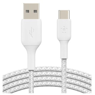 belkin cable usb tipo c a usb tipo a belkin 3m    macho   macho    blanco    trenzado