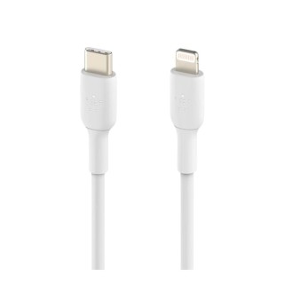 belkin cable lightning a usb tipo c belkin 2m    macho   macho    blanco    trenzado